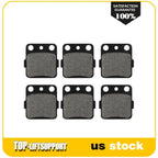 Set of 4 Carbon Fiber Brake Pads for Yamaha Raptor 660 (2001–2005)