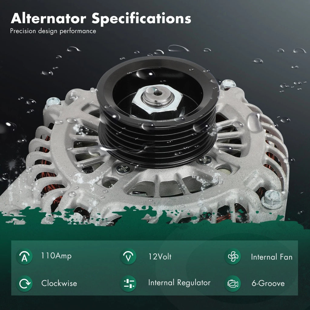 90A Alternator for Mazda 6 (2009–2013) V6 3.7L 110A 12V CW A003TJ2391