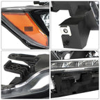 Set of 2 Halogen Headlights for Nissan Rogue (2014–2016)