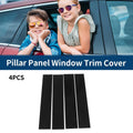 Set of 4 Car Pillar Window Trim for Lincoln Mark LT (2006–2008) & Ford F-150 (2004–2014) Black