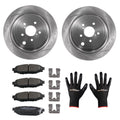 Set of 2 Rear Brake Rotors & Ceramic Pads for Subaru Legacy Outback (2010–2014) S31509