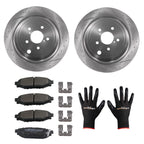Set of 2 Rear Brake Rotors & Ceramic Pads for Subaru Legacy Outback (2010–2014) S31509