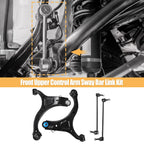 Set of 6 Front Lower Control Arms Sway Bars for Hyundai Santa Fe (2007–2012)