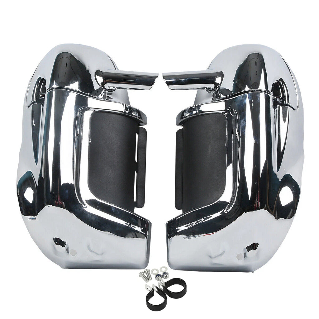 Chrome Lower Vented Leg Fairing Glove Box for Harley-Davidson Touring