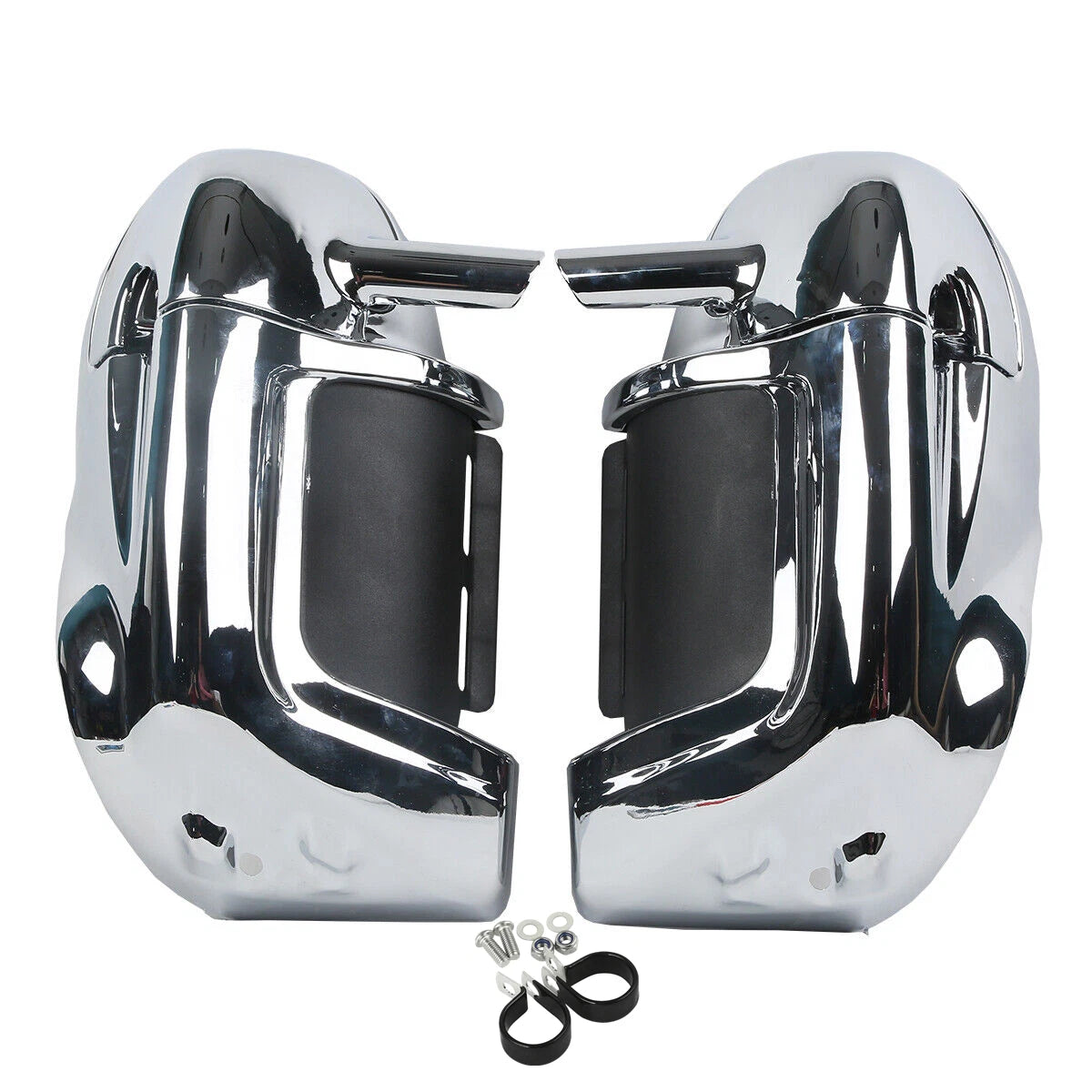 Chrome Lower Vented Leg Fairing Glove Box for Harley-Davidson Touring