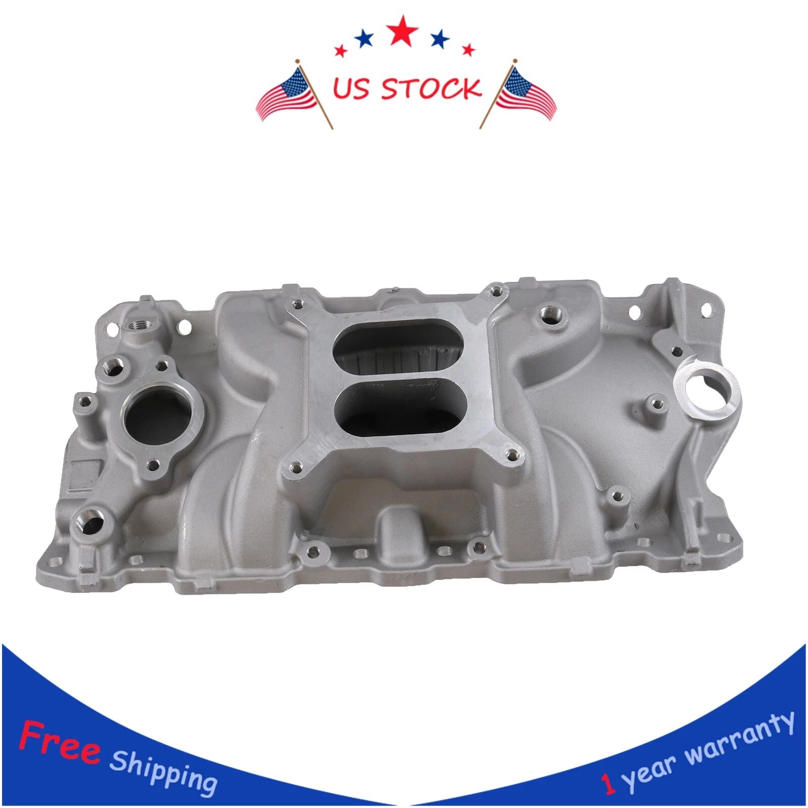 Dual Plane Intake Manifold for SBC Small Block Chevy 350 400 (1956–1986)
