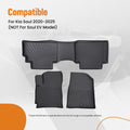 Set of 4 Carpet Floor Mats for Kia Soul (2020–2025) TPE Waterproof Liners