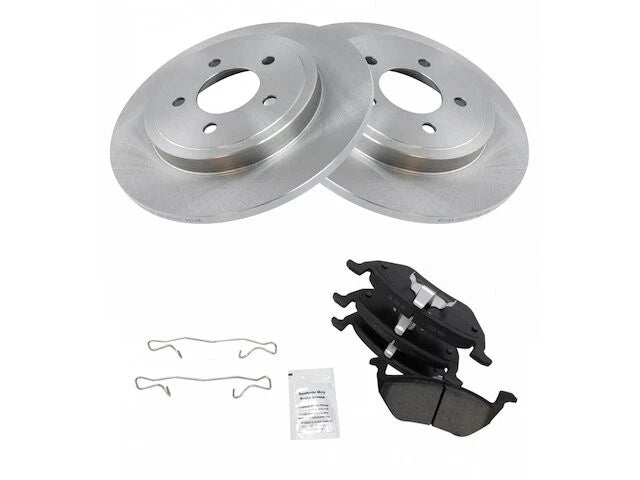 Rear Brake Pad and Rotor Kit for Mazda Tribute Hybrid (2005–2006, 2008) JD698PJ