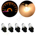 5Pcs T10 194 Halogen Bulbs + Sockets for Ford Instrument Light