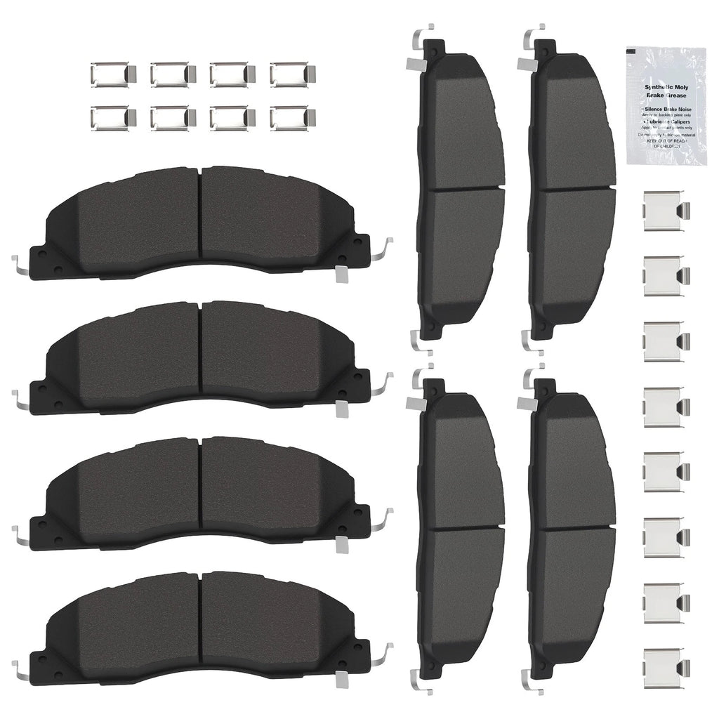 8pcs Brake Pads Set for Ram 1500 2500 3500 (2011–2018)