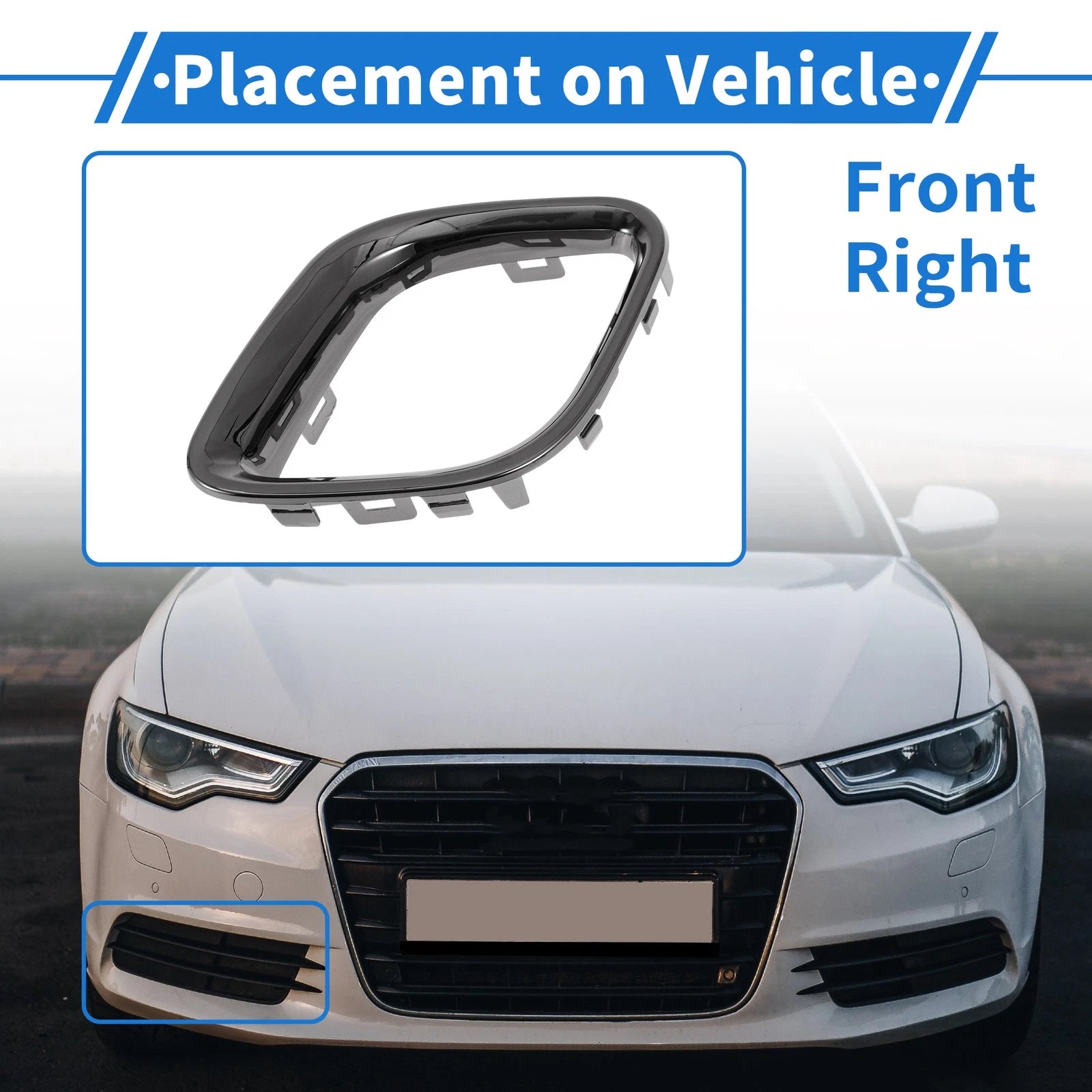 1 Pc Fog Light Grill for Buick Envision (2021–2023) No. 84925162 Black
