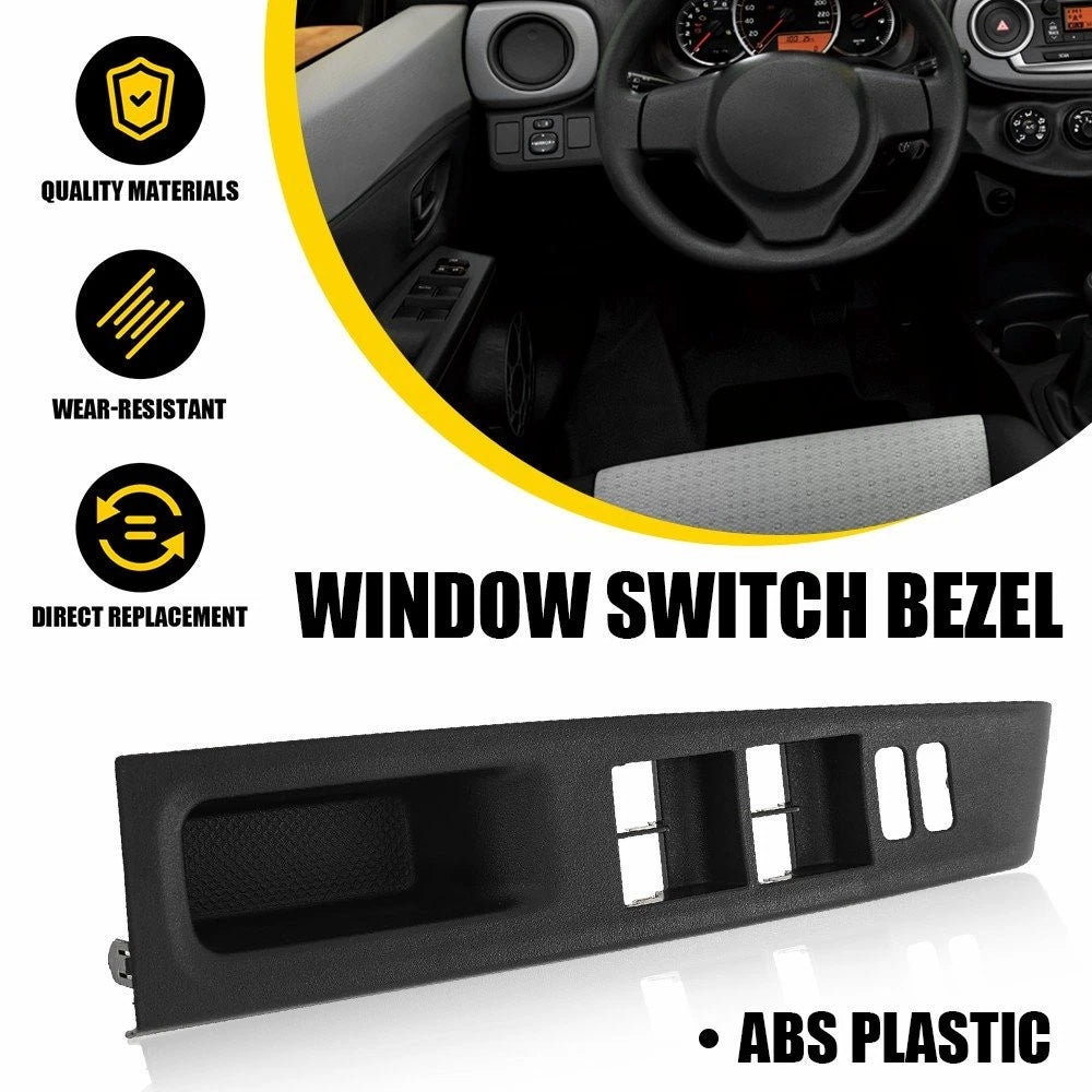 Driver Left Side Door Window Switch Bezel Cover for Toyota Yaris (2012–2014)