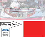 Radiator Cover Plate Replacement Supercharged Red Letters for 2015–2017 Mustang GT