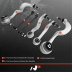 Set of 6 Control Arms with Ball Joints for BMW E60 525i 530i 550i 545i (2006–2010)