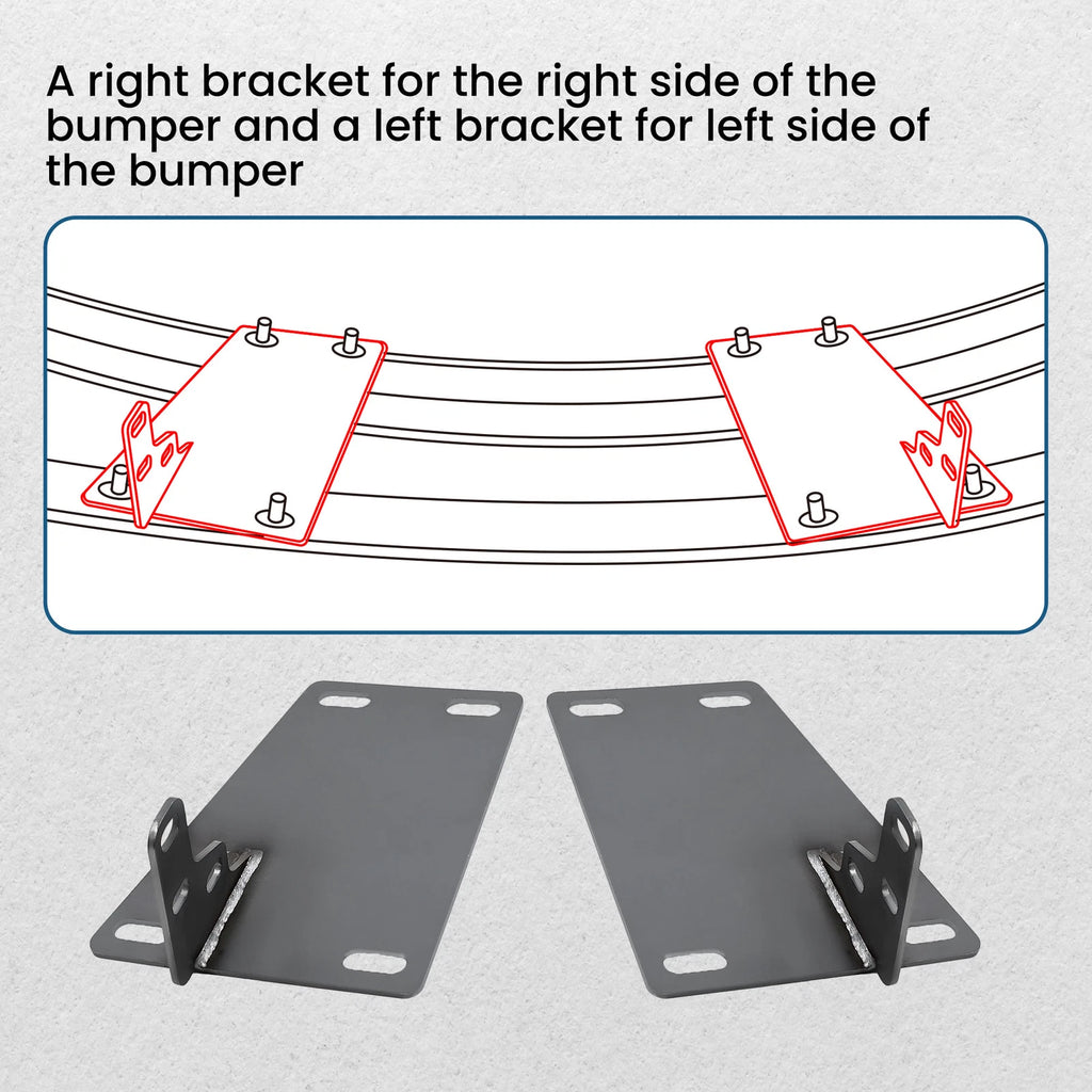 Front Bumper Conversion Brackets for Dodge RAM 1500/2500/3500 (2002-2023)