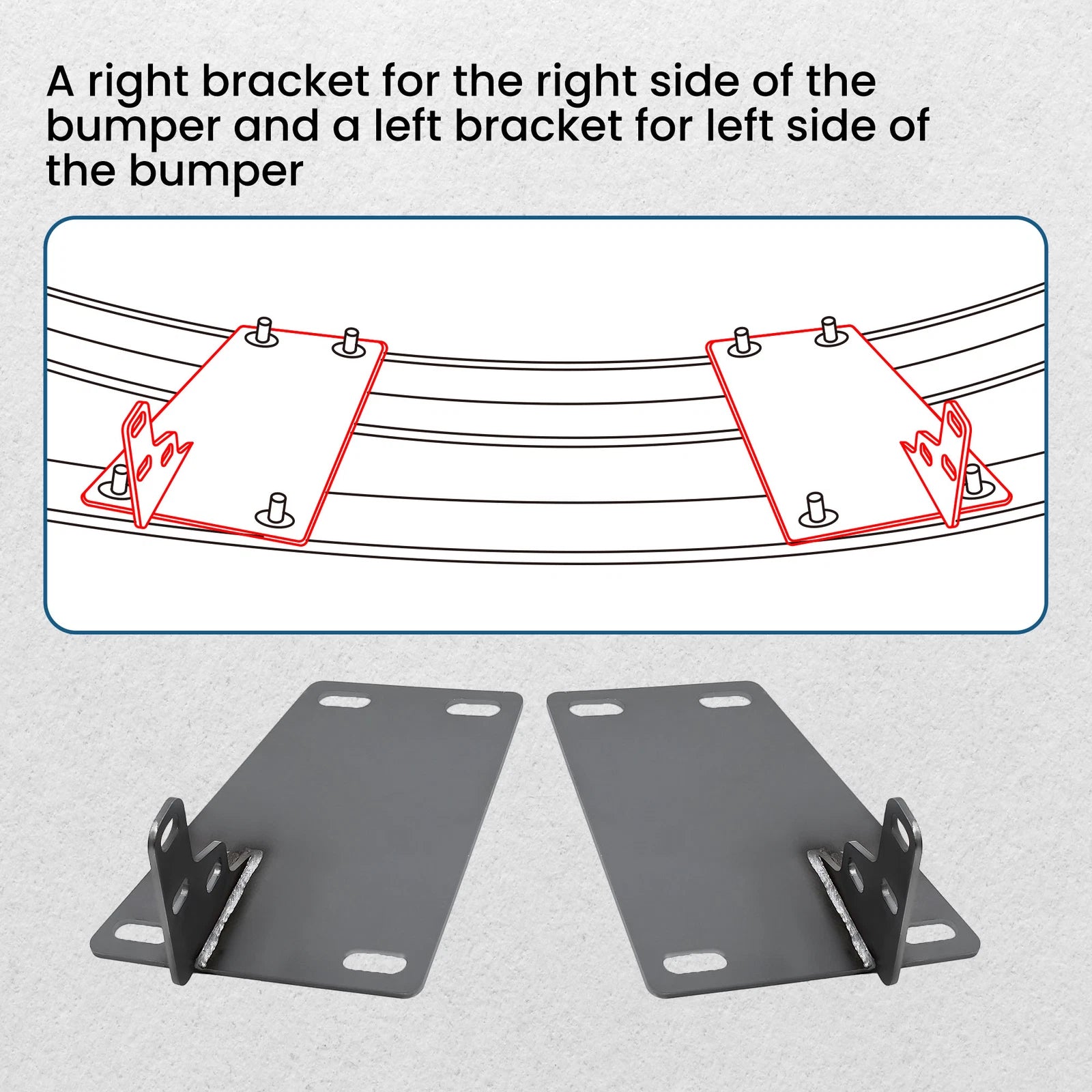 Front Bumper Conversion Brackets for Dodge RAM 1500/2500/3500 (2002-2023)