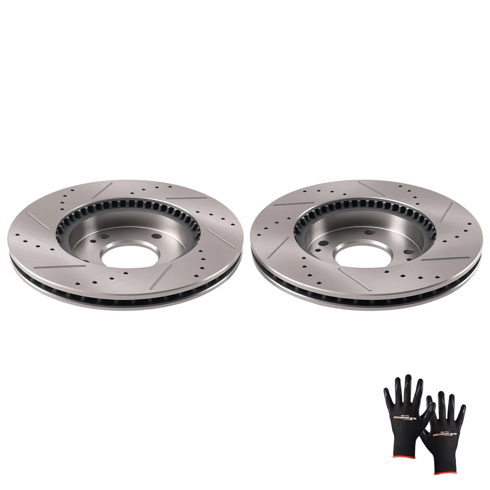 Set of 2 Front Brake Rotors for Hyundai Elantra (2011–2020) Veloster (2012–2021)
