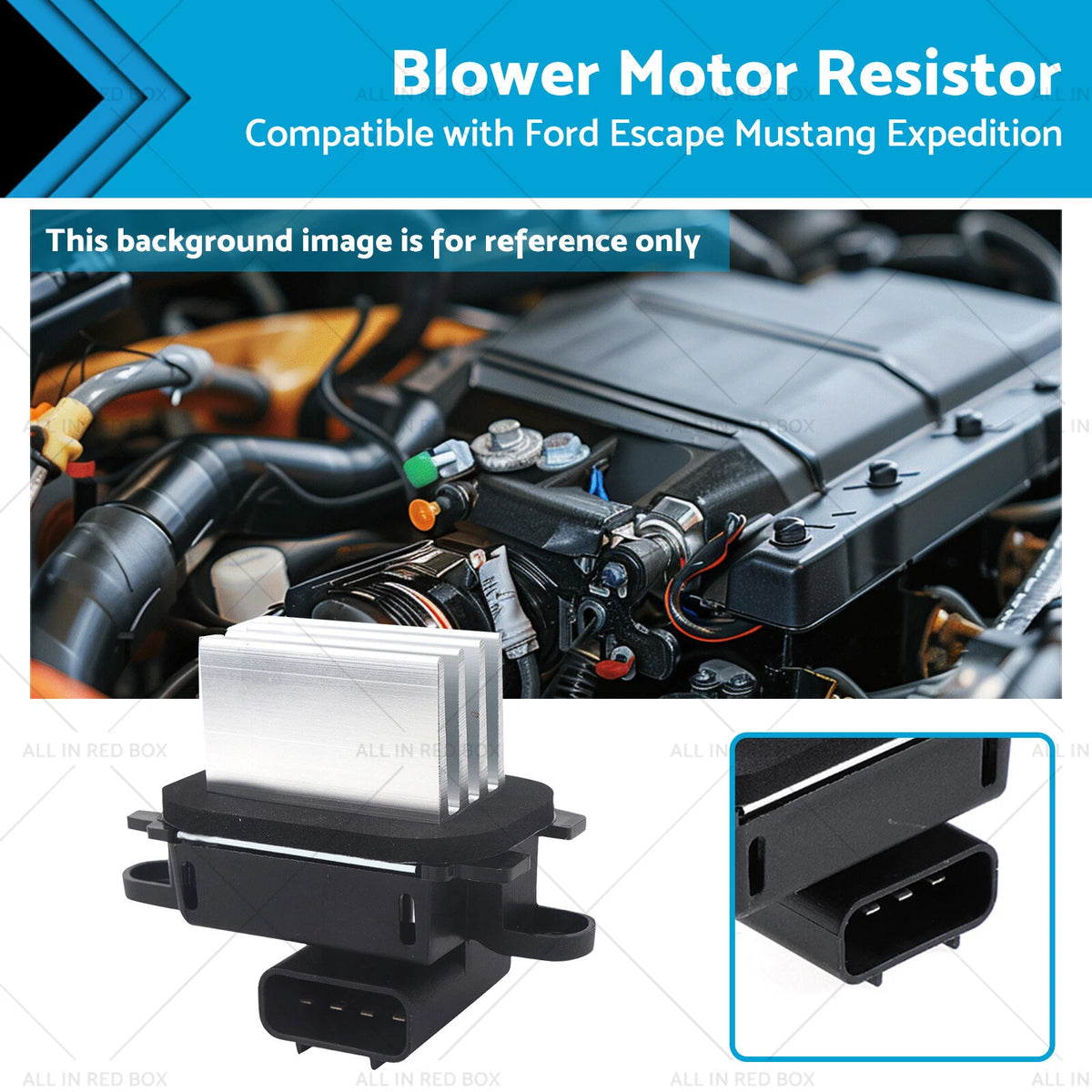 Blower Motor Resistor for Ford Escape Mustang Expedition (2001–2019) 7C3Z19E624C