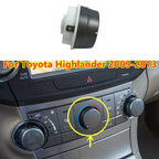 Middle Air Condition Panel Control Switch Knob for Toyota Highlander (2009–2013)