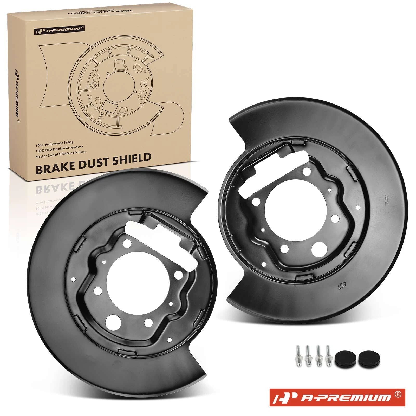 2X Brake Dust Shield Rear for Ford F-150 (2004–2008)