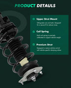 Front Complete Strut Shock Springs for Volvo V70 (2001–2002) XC70 (2003–2007)