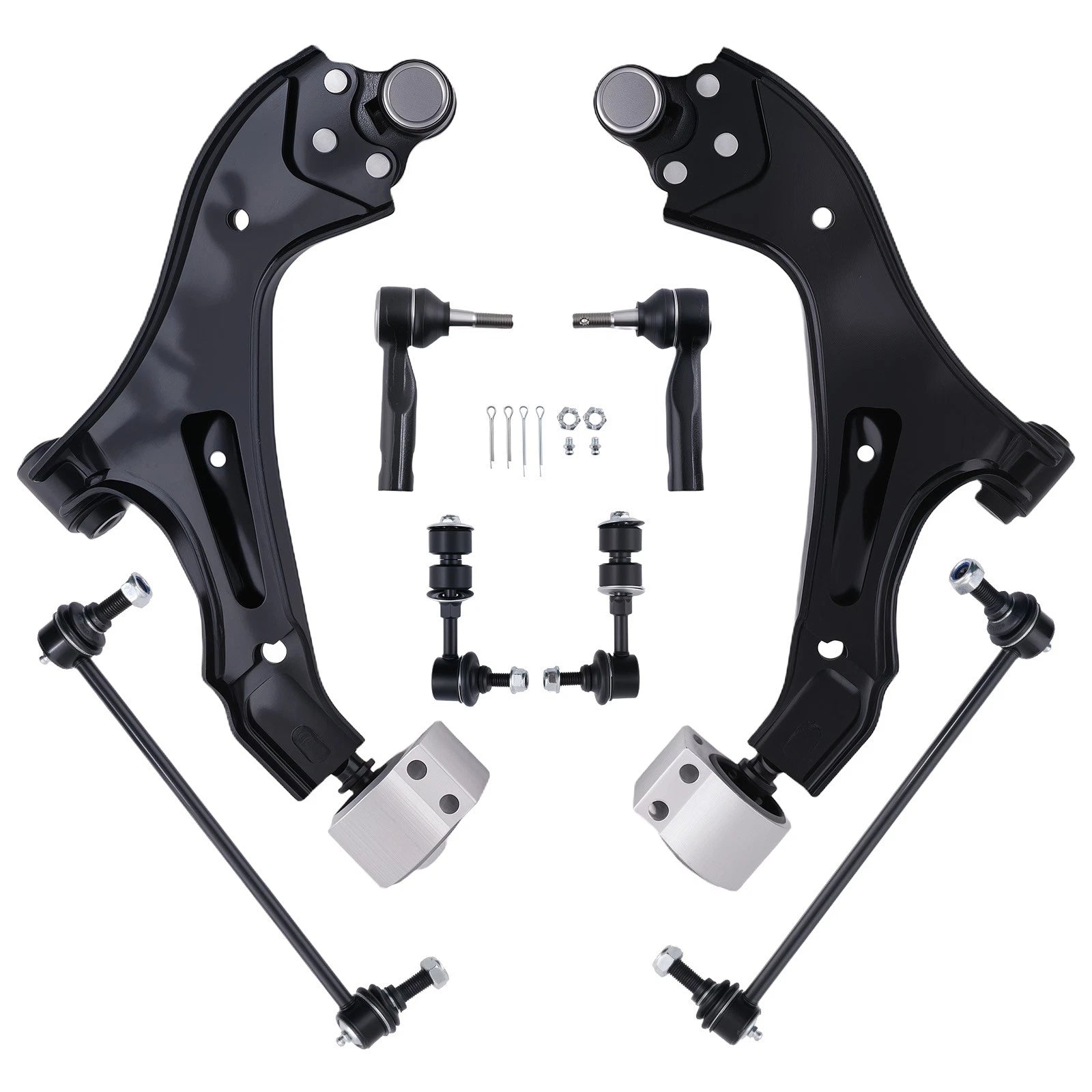 Front Lower Control Arms Sway Bars Tie Rods for Chevy Equinox Torrent (2005–2006)