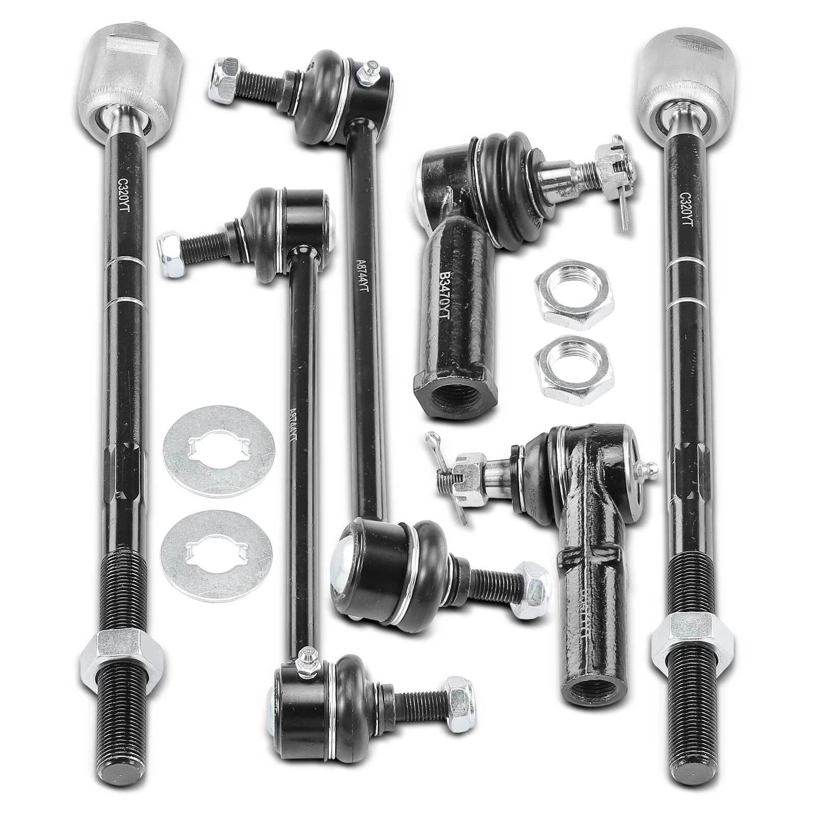 6X Front Sway Bar End Links & Tie Rods for Ford Contour Mercury Mystique (1995–2000)