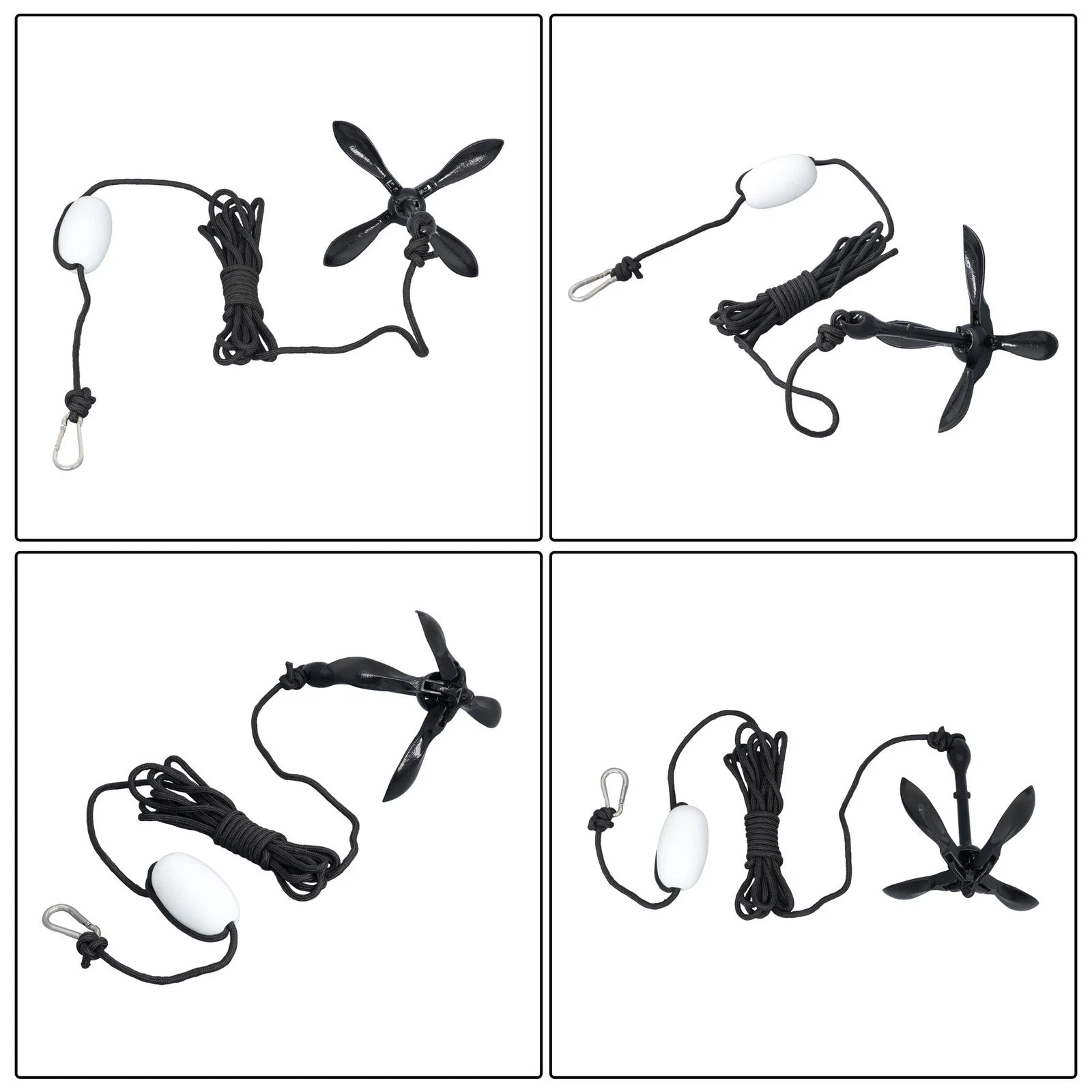 1 Pack Folding Kayak Anchor for Grapnel Boat (1.5KG)