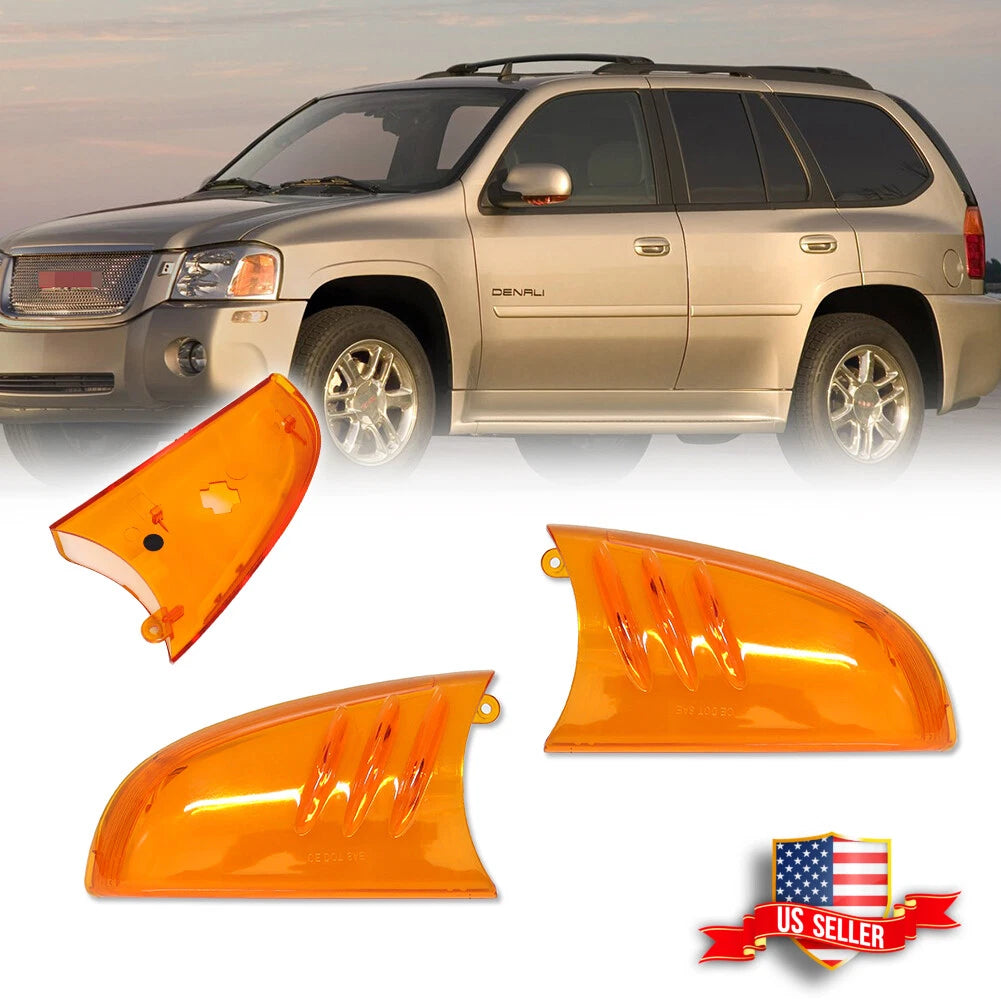 2X Turn Signal Light Lens for Chevrolet Trailblazer GMC Envoy (2002–2009)