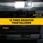Full LED License Plate Light for Chevy Silverado GMC Sierra (2014–2023)