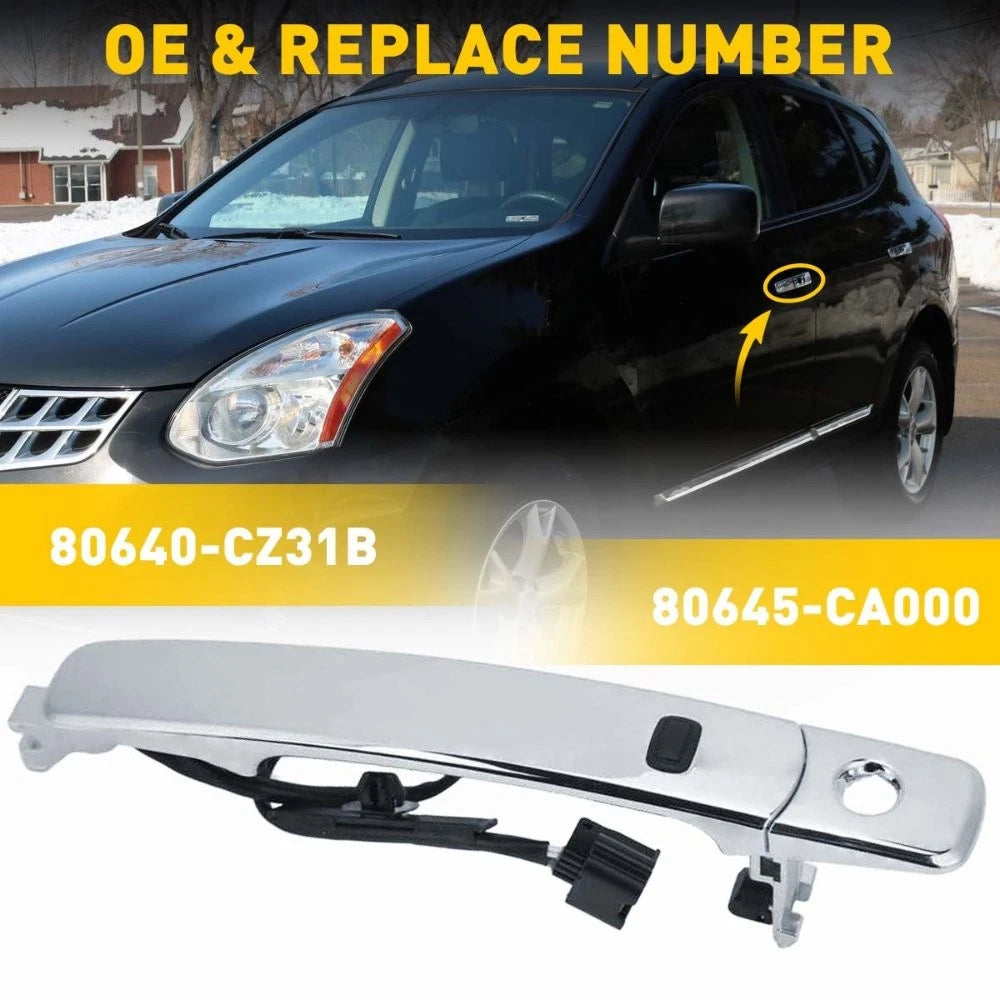 Set of 2 Front Door Driver Handles for Nissan Rogue (2010–2013) 80645-CA000