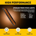 4X Smoked LED Side Marker Lights for Ford Mustang (2010–2014)
