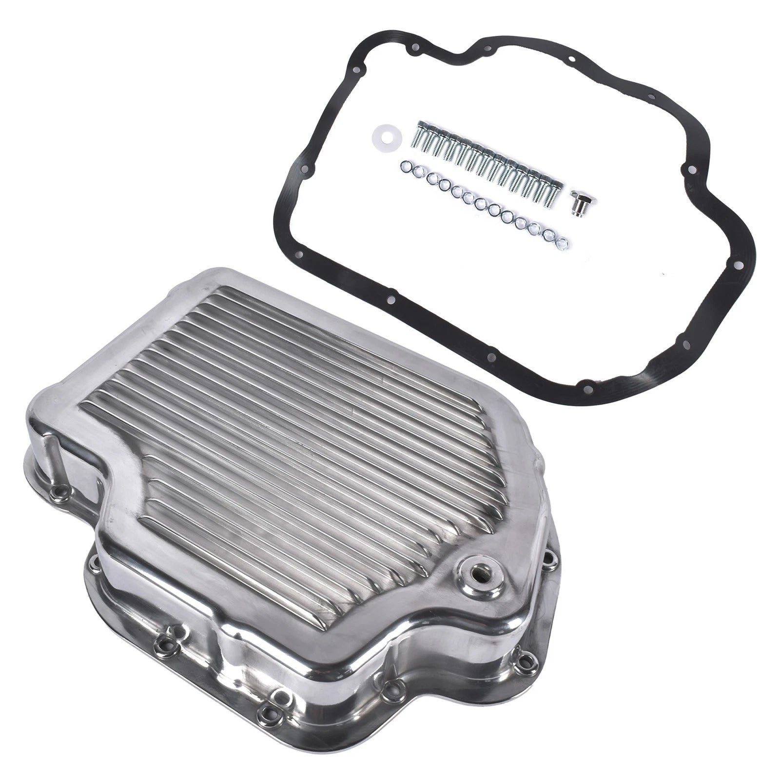 Finned Polished Transmission Oil Pan for GM Chevy TH400 (1965–1986)