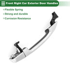 Front Right Door Handle No. 692100C020 for Toyota Tundra (2007–2021) Silver Tone
