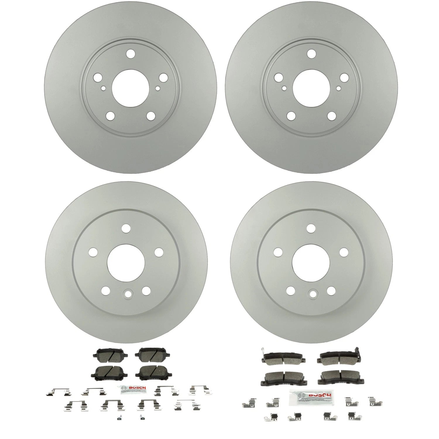 Set of 4 Bosch QuietCast Blue Ceramic Disc Brake Pads for RX300 (2001–2003)