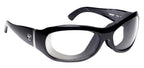 7eye Briza Motorcycle Glasses for (Glossy Black Frame, Clear Lens)