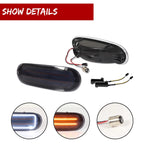 Smoke Switchback LED Front DRL Turn Signal Lights for VW Beetle (1998–2005)