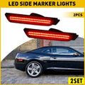 Set of 4 LED Rear Bumper Marker Side Lights for Chevrolet Camaro (2010–2015)