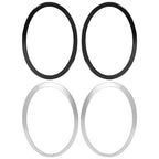 Black/Chrome Headlight Ring Bezel Trim for Mini Cooper S F55 F56 F57 (2014–2021)