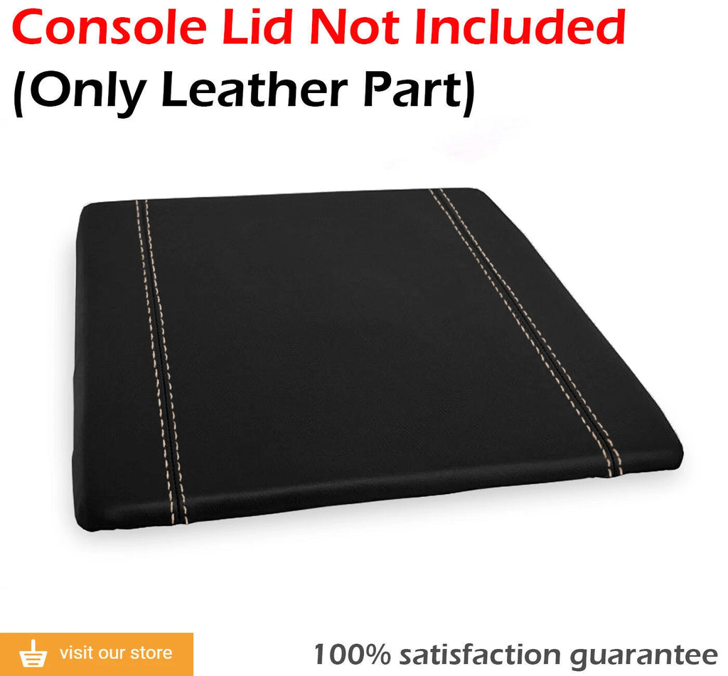 Armrest Cover for Ford F250 (2011–2016) Leather Beige Stitch