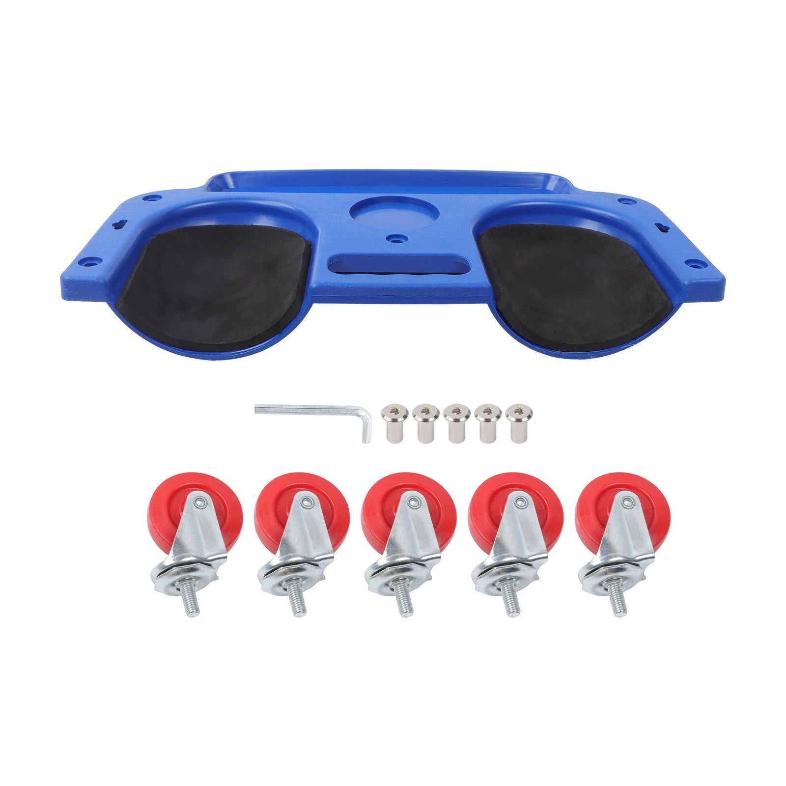 Rolling Knee Creeper Pads for Automotive Work with Tool Tray
