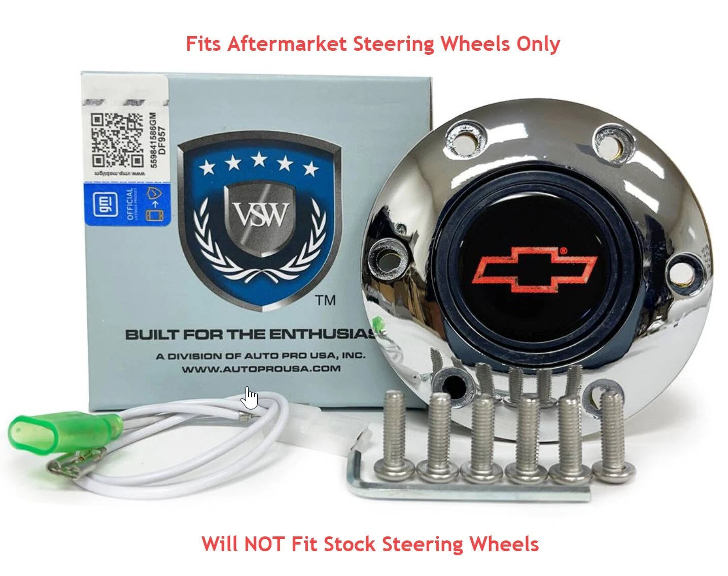 Steering Wheel Horn Button Replacement 6 Hole for Chevrolet (2008–2013)