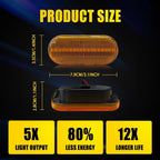 2X Fender Sequential Amber LED Side Marker Lights for VW B5 B5.5 Passat (1999–2004)
