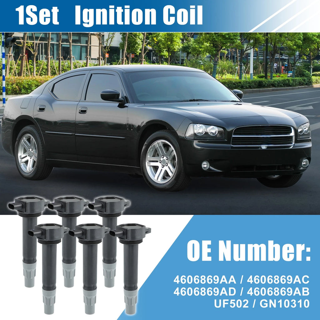 6X Ignition Coil for Dodge Charger, Chrysler 2.7L 3.5L 4.0L V6 (2006–2010) 4606869AA