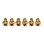 6pcs M6x35mm Titanium Torx Head Flange Bolts for Motor Bike Bicycle Gold
