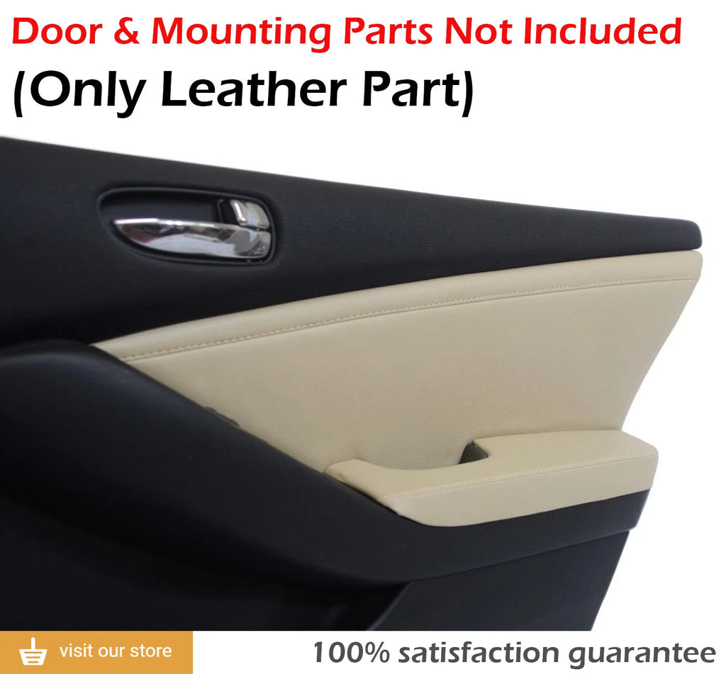 Front Door Panel Insert for Nissan Altima (2007–2012) Beige Synthetic Leather