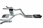 2.5" Dual Exhaust Kit for Ford F150 (2021–2025) - Corner Exit, Slash Tips