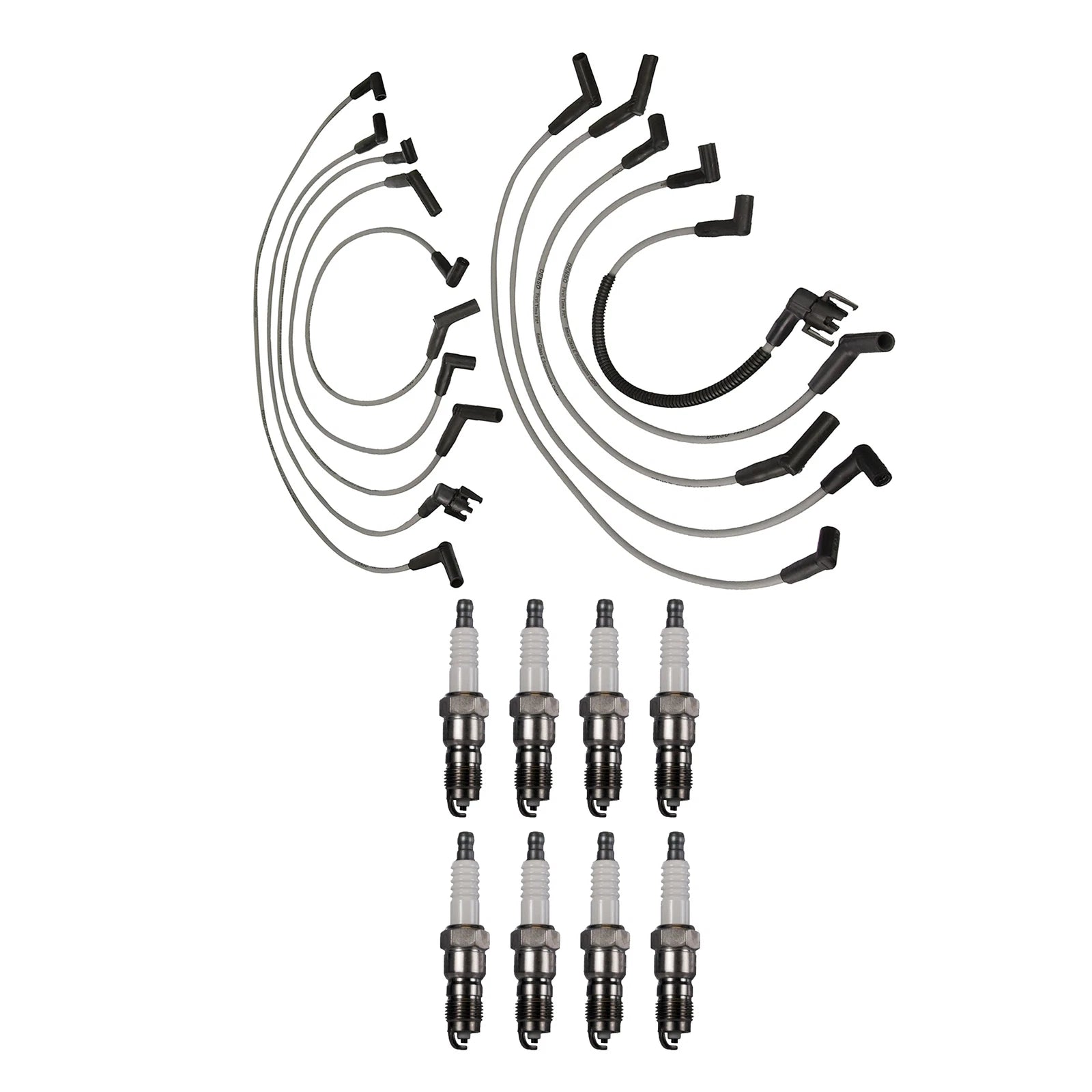 Denso 8mm Wire Set & 8 U-Groove Spark Plugs Kit for Ford Lincoln Mercury (5.0)