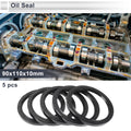 Set of 5 Oil Seal Rotary Shaft Seals Nitrile Rubber 90x110x10mm