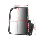 1 Pair Side Mirrors for Club Car, EZ-GO, Yamaha Golf Cart (Fits All Models)